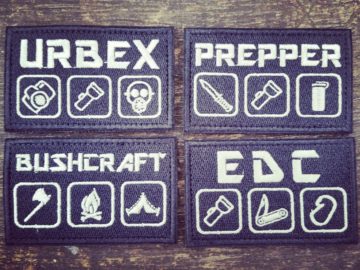 Patches und Aufnäher - Urbex, Bushcraft, Prepper, EDC