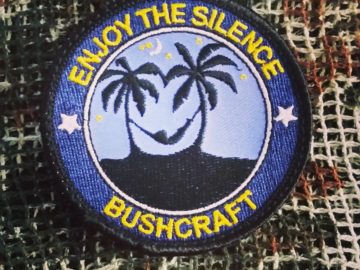 Schlafen in der Hängematte - Bushcraft Patch mit Klett