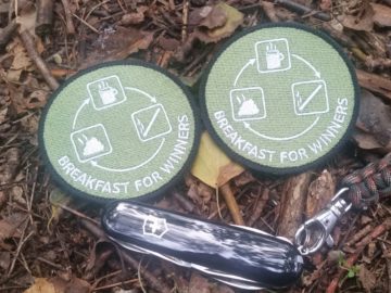 Breakfast for Winners - Patch mit Klett