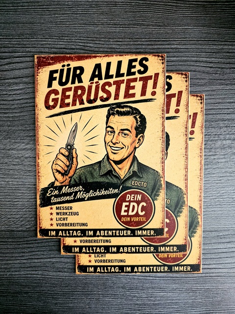 Postkarte Messer