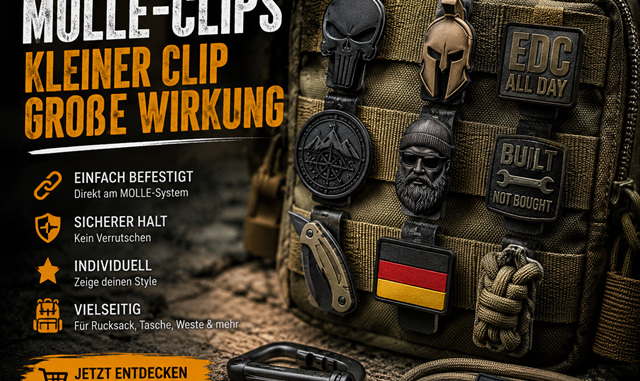 Molle Clips aus Metall